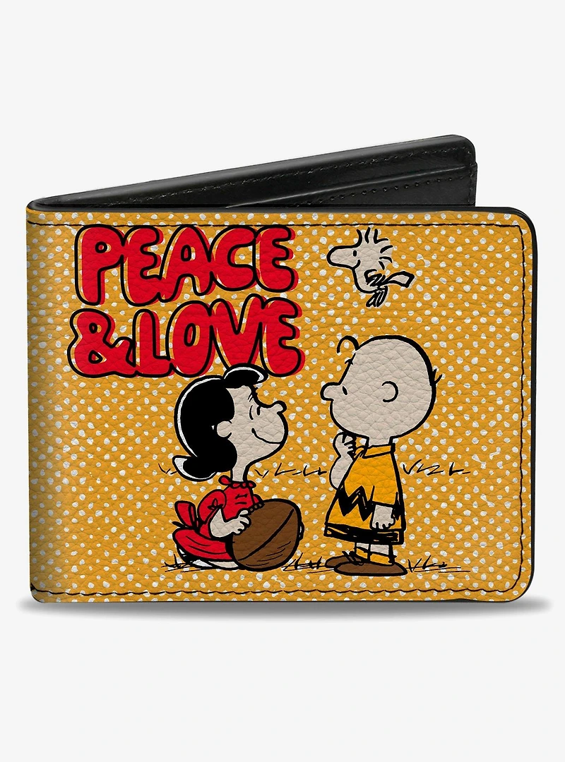 Peanuts Social Club Peace and Love Scenes Bifold Wallet