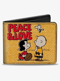 Peanuts Social Club Peace and Love Scenes Bifold Wallet