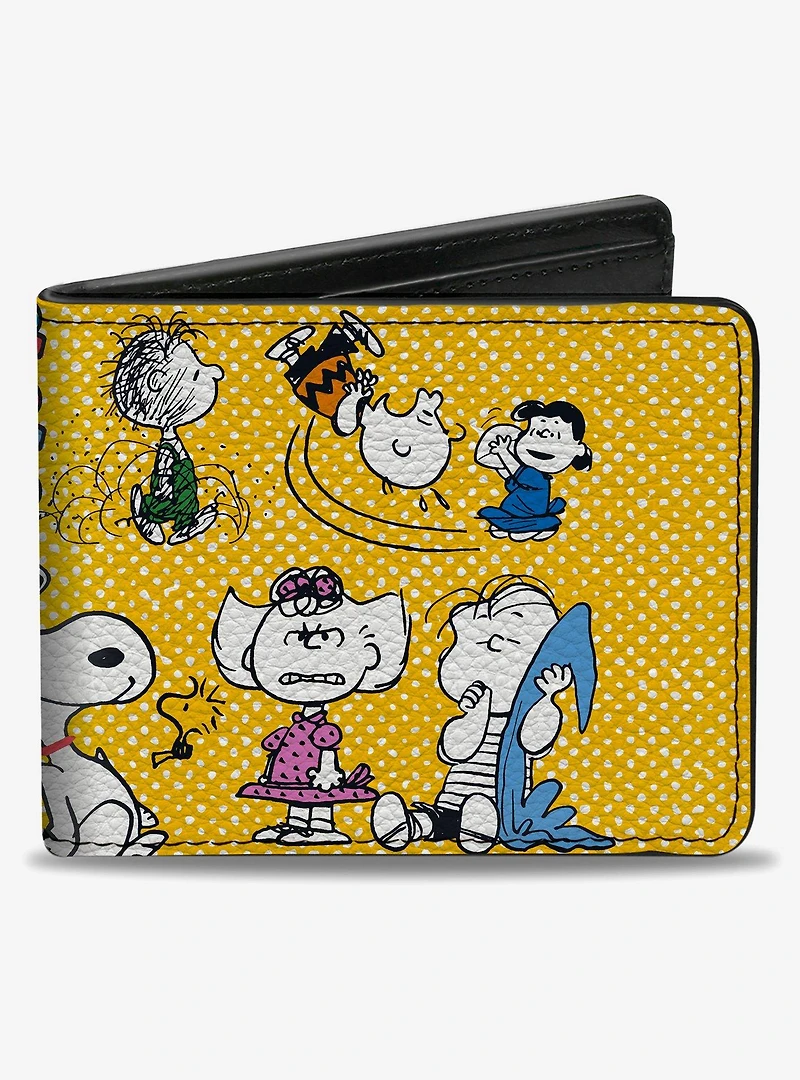 Peanuts Gang Featuring Good Ol' Charlie Brown Poses Bifold Wallet