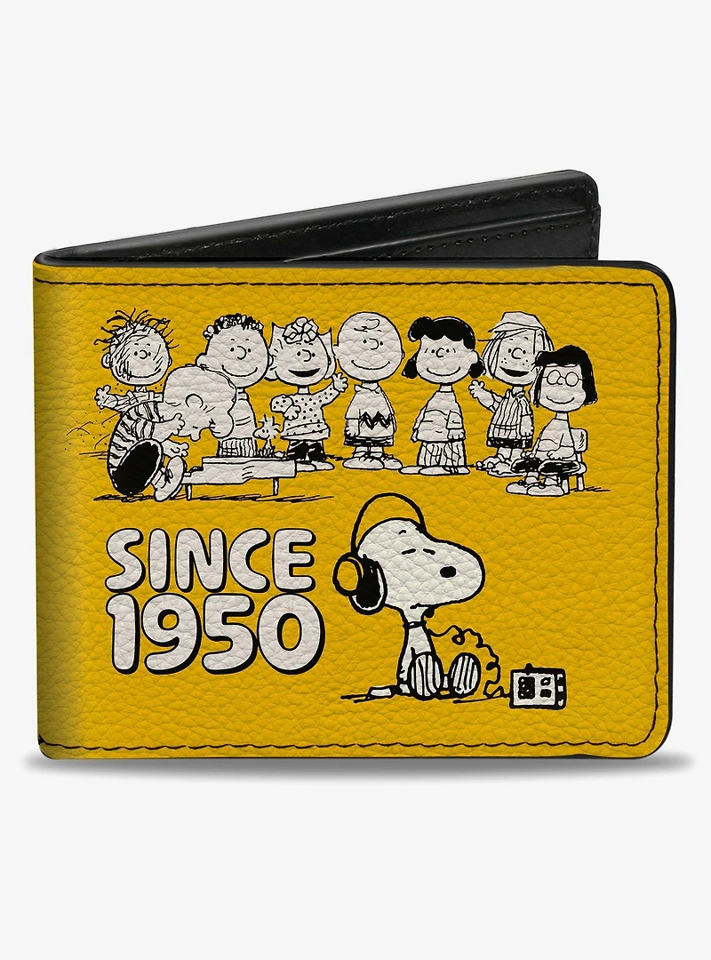 Peanuts Gang Since 1950 Good Grief Group Bifold Wallet