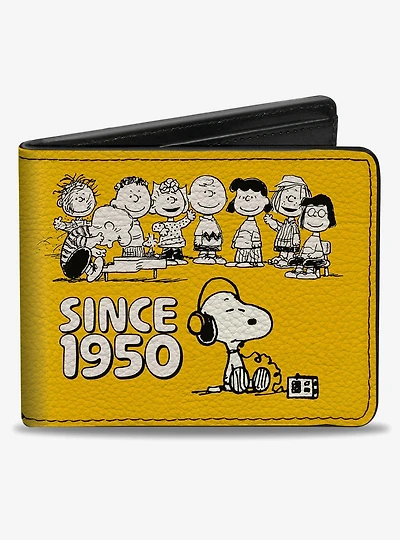 Peanuts Gang Since 1950 Good Grief Group Bifold Wallet