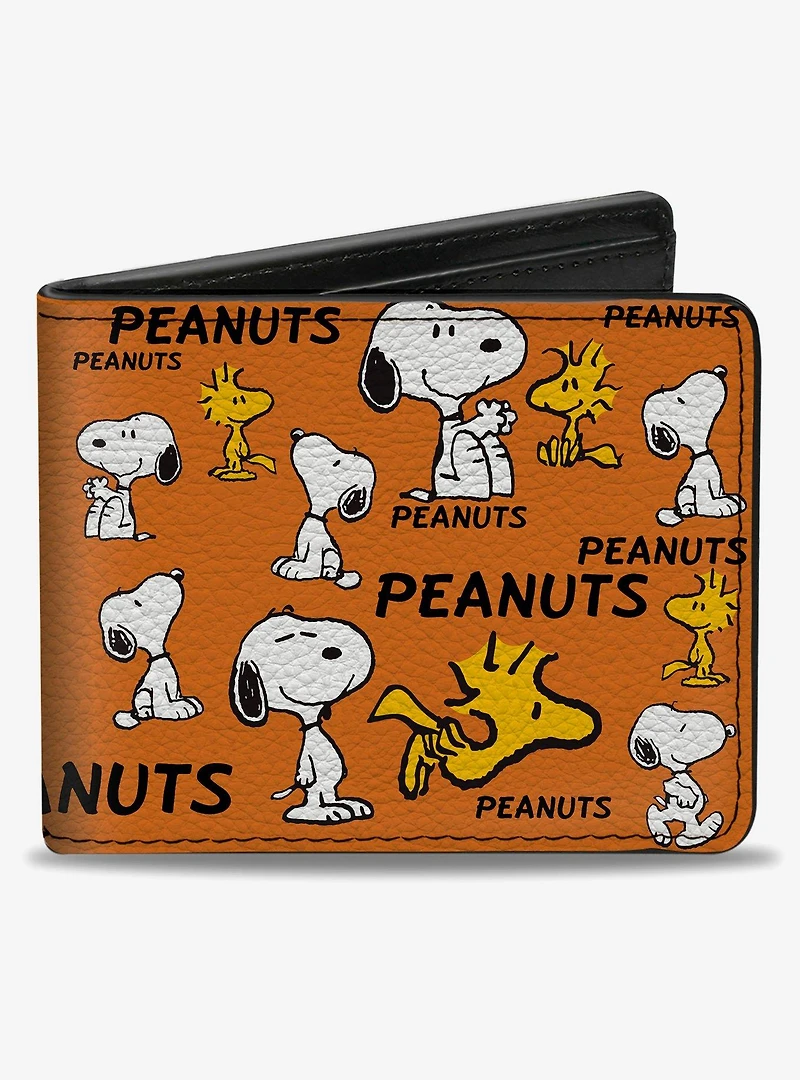 Peanuts Snoopy and Woodstock Poses Bifold Wallet