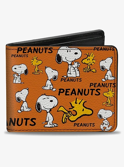 Peanuts Snoopy and Woodstock Poses Bifold Wallet