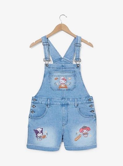 Sanrio Hello Kitty & Friends Bakery Women's Plus Short Overalls - BoxLunch Exclusive