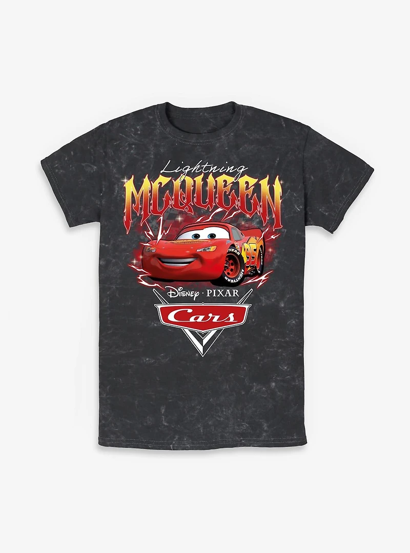 Disney Pixar Cars Lightning Mcqueen Mineral Wash T-Shirt
