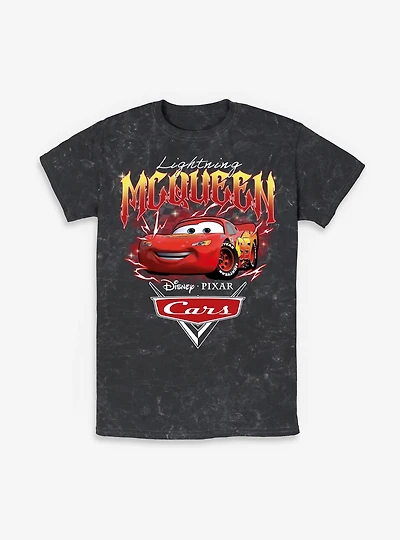 Disney Pixar Cars Lightning Mcqueen Mineral Wash T-Shirt