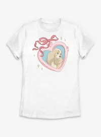 Disney Lady and the Tramp Heart Womens T-Shirt