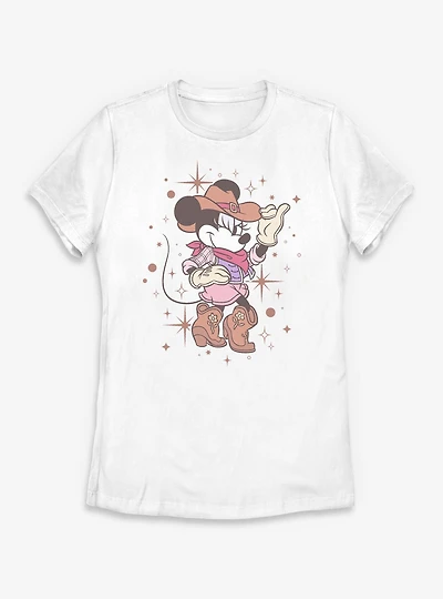 Disney Minnie Mouse Cowgirl Womens T-Shirt