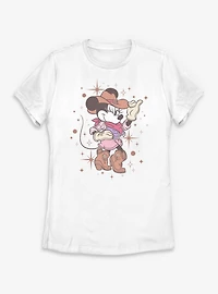 Disney Minnie Mouse Cowgirl Womens T-Shirt
