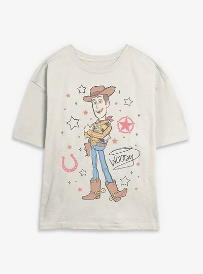 Disney Pixar Toy Story Cowboy Woody Womens Skimmer T-Shirt