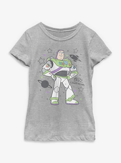 Disney Pixar Toy Story Buzz Light Year Youth Girls T-Shirt