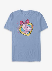 Disney Lilo & Stitch Angel Kiss Heart Locket Garment Dye T-Shirt