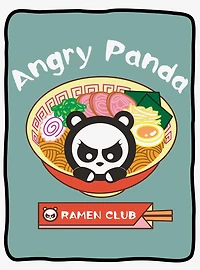 Angry Panda Fleece Blanket