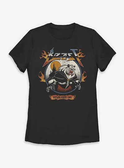 Disney Beauty and the Beast Flame Womens T-Shirt