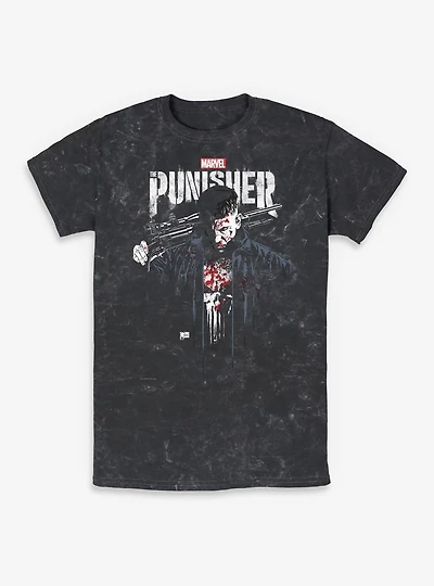 Marvel Punisher Downfall Mineral Wash T-Shirt