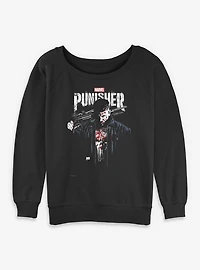 Marvel Punisher Downfall Womens Slouchy Sweatshirt