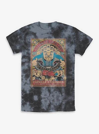 Cuphead All Bets Are Off Tie-Dye T-Shirt