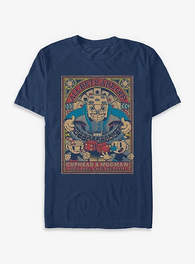 Cuphead All Bets Are Off Garment Dye T-Shirt
