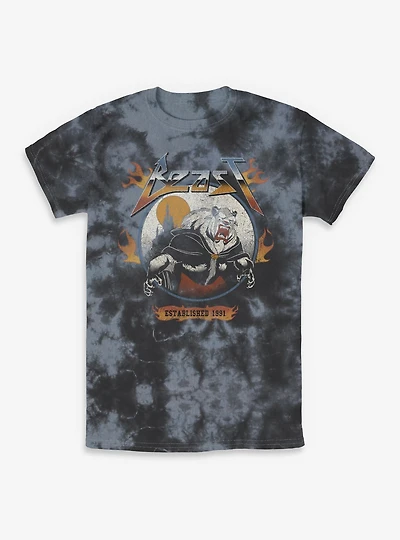 Disney Beauty and the Beast Flame Tie-Dye T-Shirt