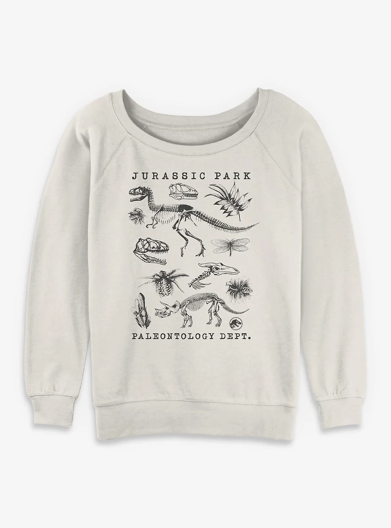 Jurassic Park Flora & Fauna Womens Slouchy Sweatshirt
