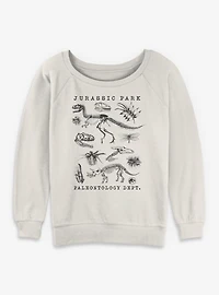 Jurassic Park Flora & Fauna Womens Slouchy Sweatshirt