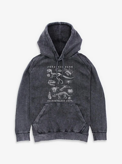 Jurassic Park Flora & Fauna Mineral Wash Hoodie