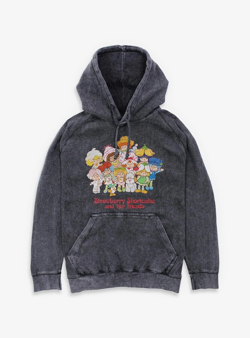 Strawberry Shortcake And Her Friends Mineral Wash Hoodie