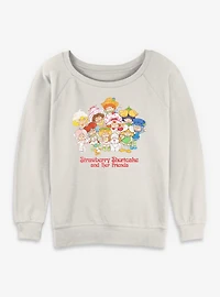 Strawberry Shortcake And Her Friends Womens Slouchy Sweatshirt