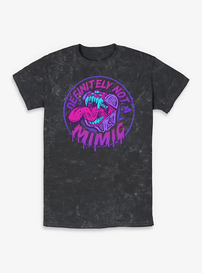 Dungeons & Dragons Definitely Not A Mimic Badge Mineral Wash T-Shirt