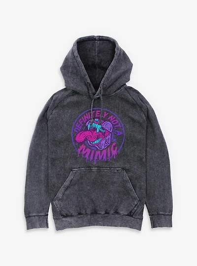 Dungeons & Dragons Definitely Not A Mimic Badge Mineral Wash Hoodie