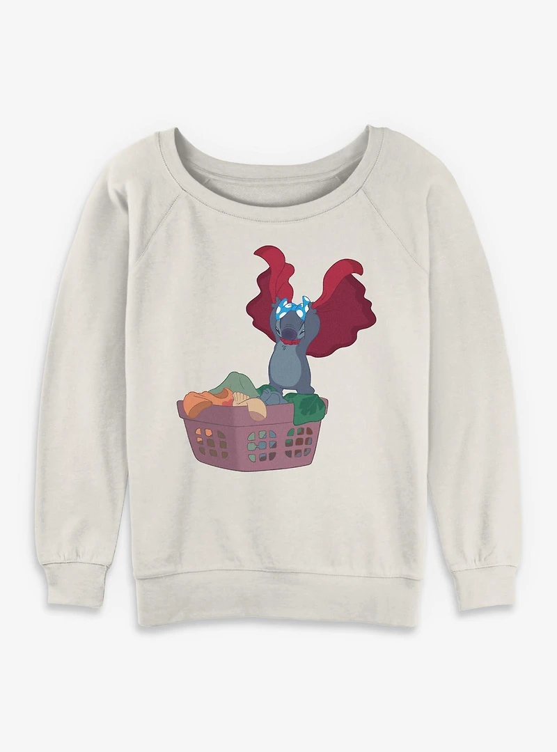 Disney Lilo & Stitch Laundry Monster Womens Slouchy Sweatshirt