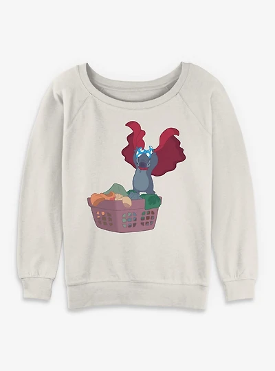 Disney Lilo & Stitch Laundry Monster Womens Slouchy Sweatshirt