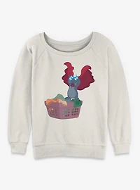 Disney Lilo & Stitch Laundry Monster Womens Slouchy Sweatshirt