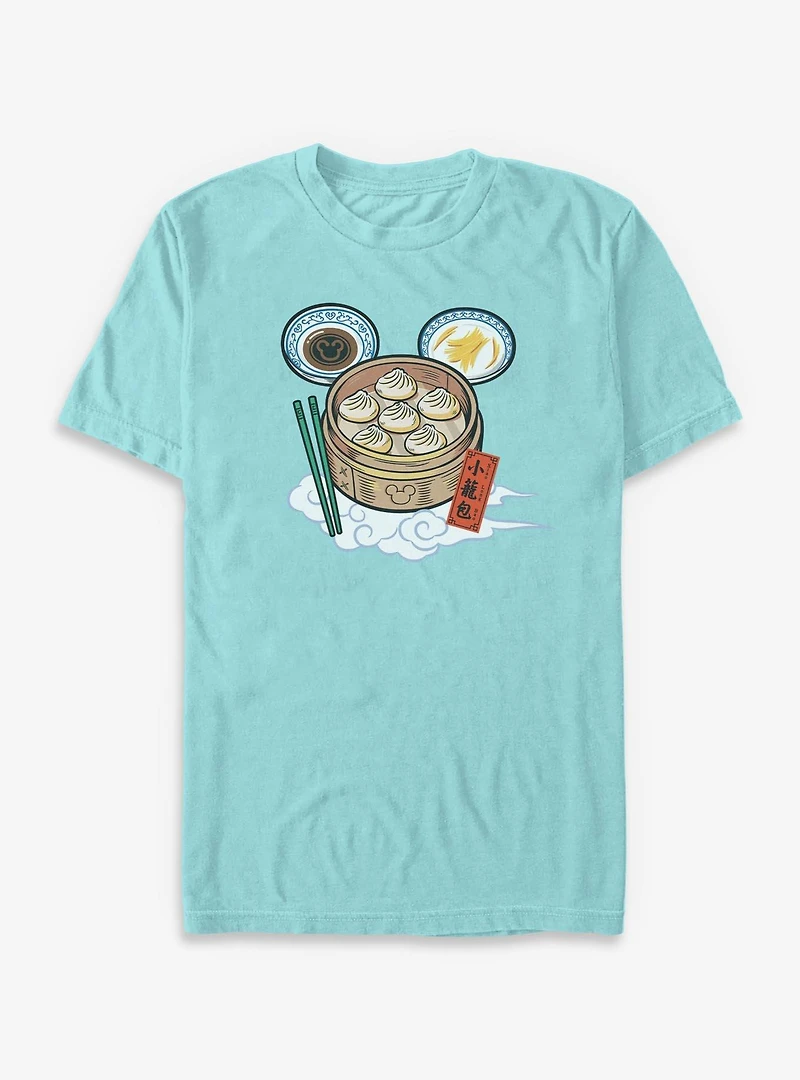 Disney Mickey Mouse Xialongbao Dumplings Garment Dye T-Shirt