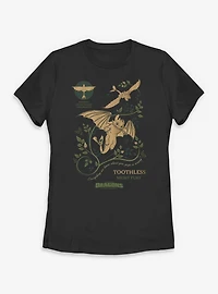 How To Train Your Dragon Toothless Warning Womens T-Shirt