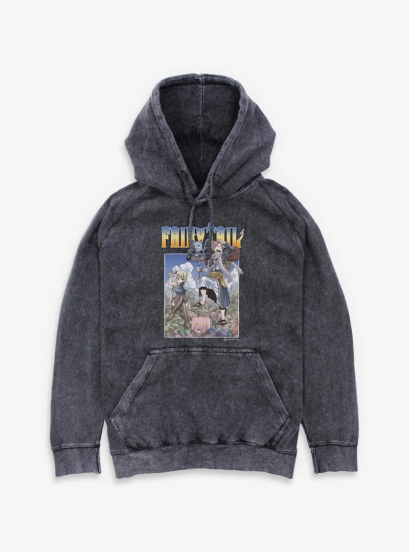 Fairy Tail On A Mission Mineral Wash Hoodie