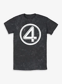 Marvel Fantastic Four Logo Mineral Wash T-Shirt