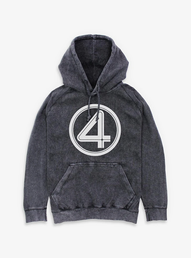 Marvel Fantastic Four Logo Mineral Wash Hoodie