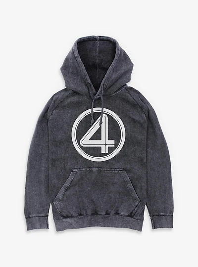 Marvel Fantastic Four Logo Mineral Wash Hoodie