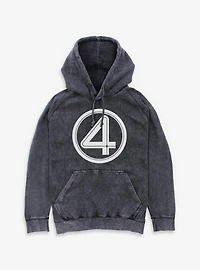Marvel Fantastic Four Logo Mineral Wash Hoodie