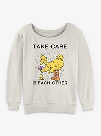 Sesame Street Care For Each Other Womens Slouchy Sweatshirt