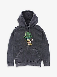 A Minecraft Movie Chicken Jockey Mineral Wash Hoodie