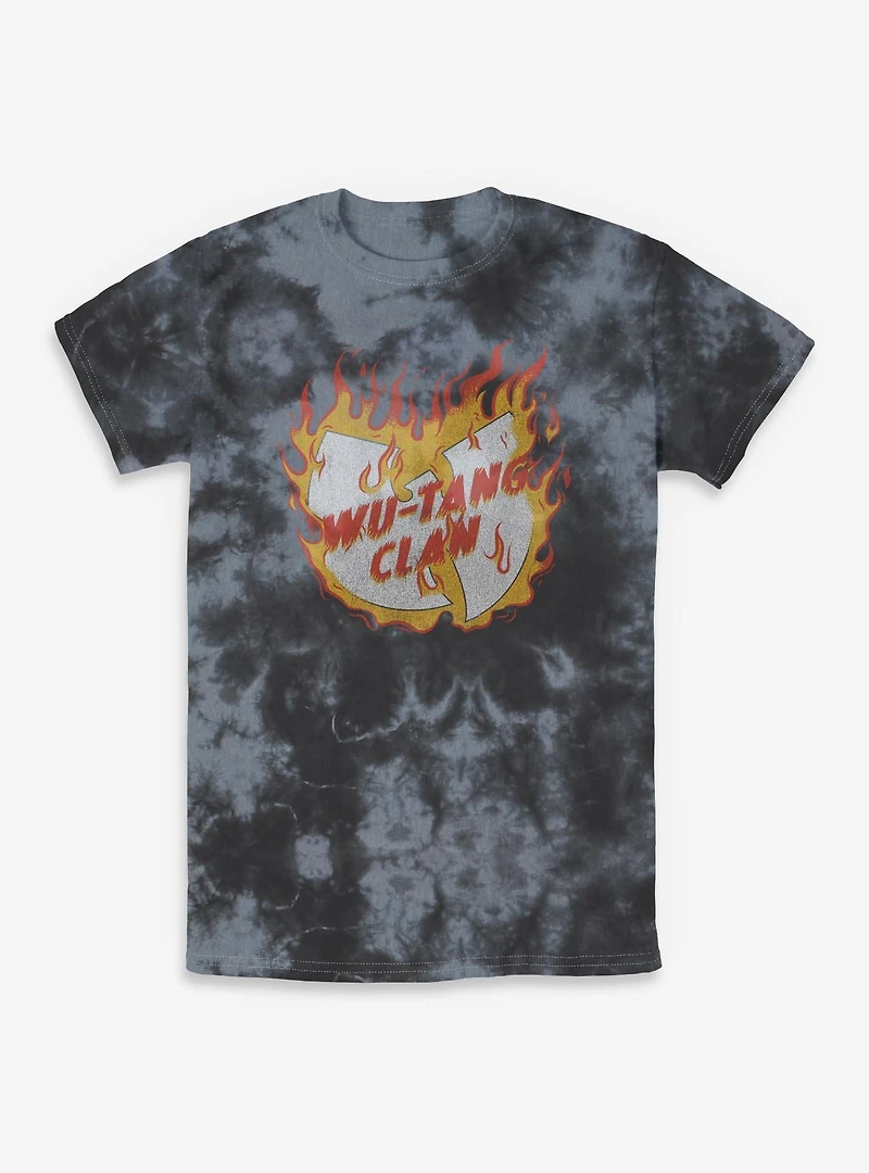 Wu-Tang Clan Fire Tie-Dye T-Shirt