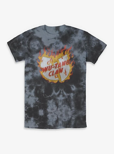 Wu-Tang Clan Fire Tie-Dye T-Shirt
