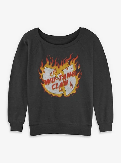 Wu-Tang Clan Fire Womens Slouchy Sweatshirt