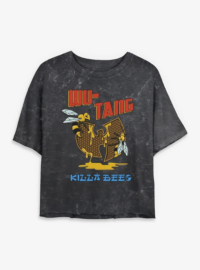 Wu-Tang Killa Bees Mineral Wash Womens Crop T-Shirt