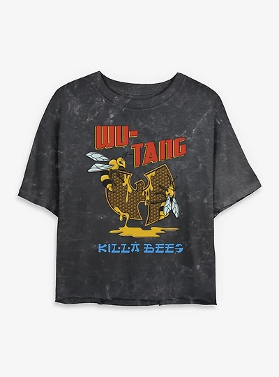 Wu-Tang Killa Bees Mineral Wash Womens Crop T-Shirt