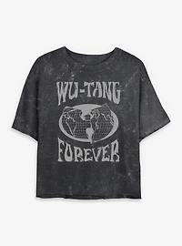 Wu-Tang Forever Worldwide Mineral Wash Womens Crop T-Shirt