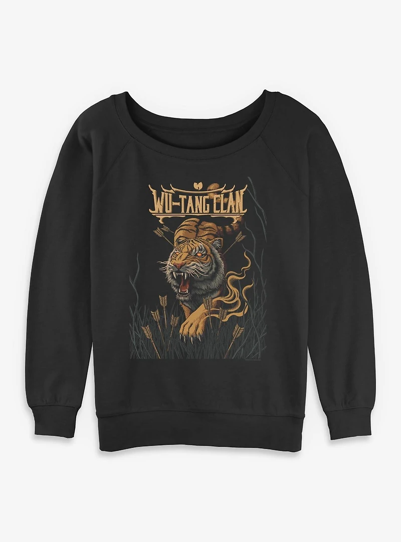 Wu-Tang Tiger And Arrows Womens Slouchy Sweatshirt