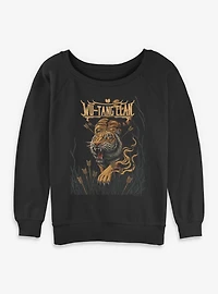 Wu-Tang Tiger And Arrows Womens Slouchy Sweatshirt